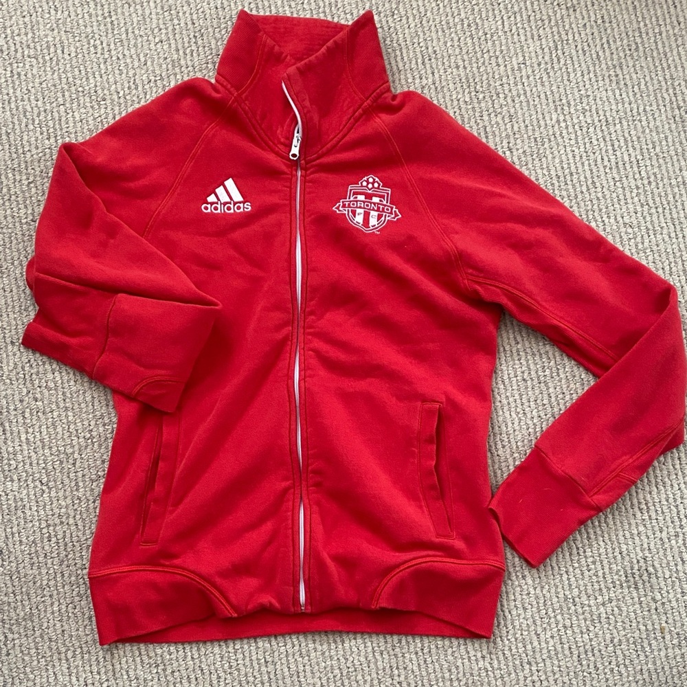 Adidas Toronto FC Ladies Red Zip-Up Jacket